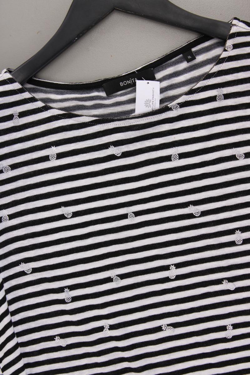 Bonita Ringelshirt Gr. XL gestreift Kurzarm schwarz - Image 2
