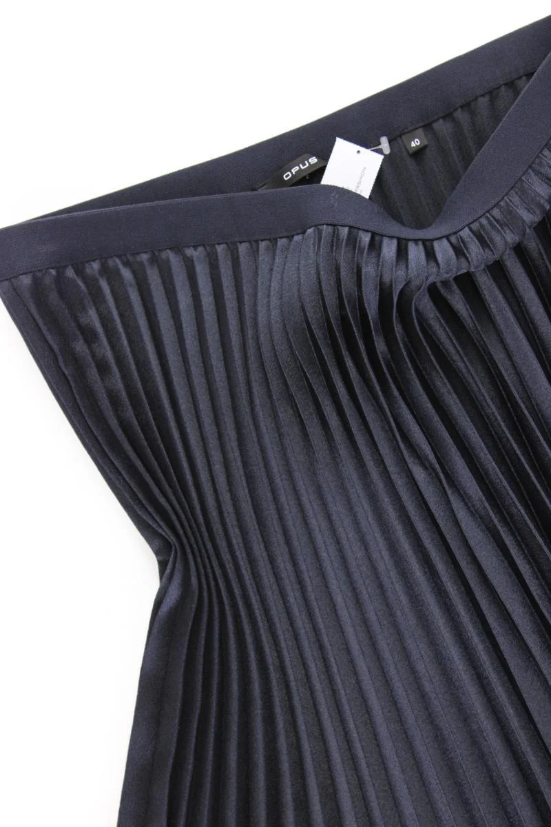 Opus Midi Plisséerock Modell Rury Gr. 40 neuwertig blau aus Polyester - Image 2