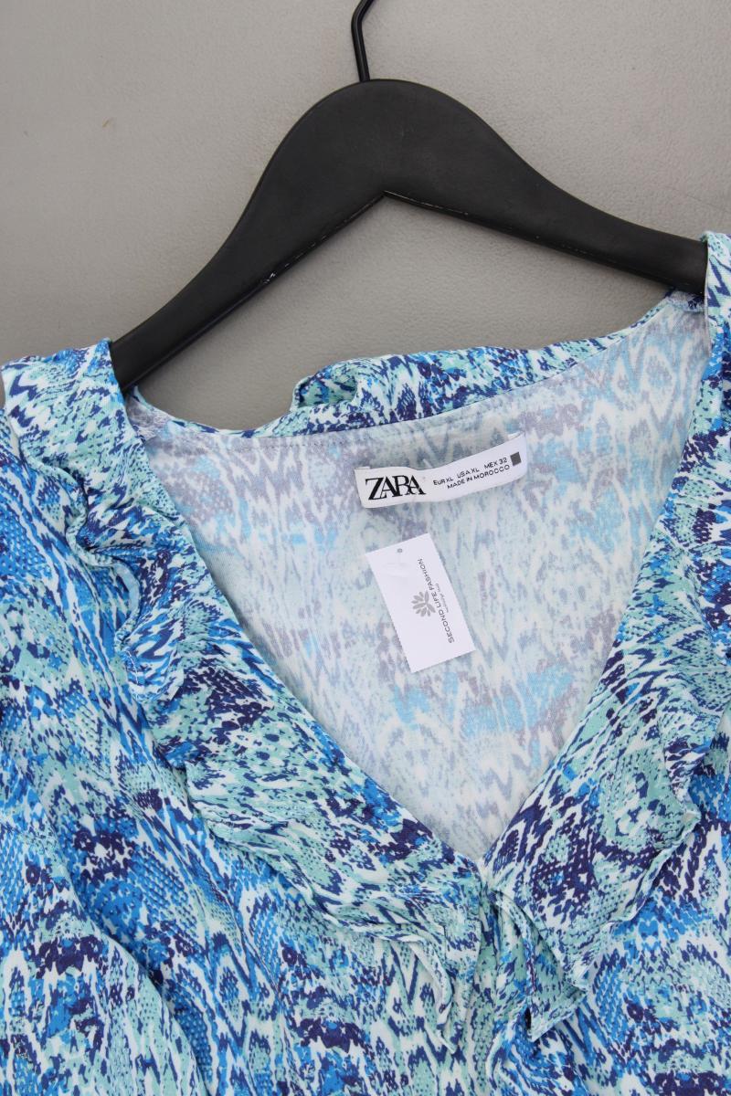 Zara Langarmbluse Gr. XL blau aus Viskose - Image 2