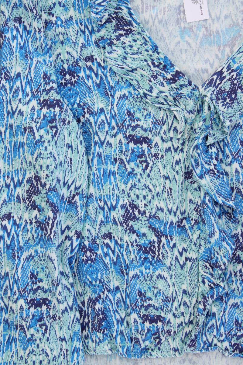 Zara Langarmbluse Gr. XL blau aus Viskose - Image 3