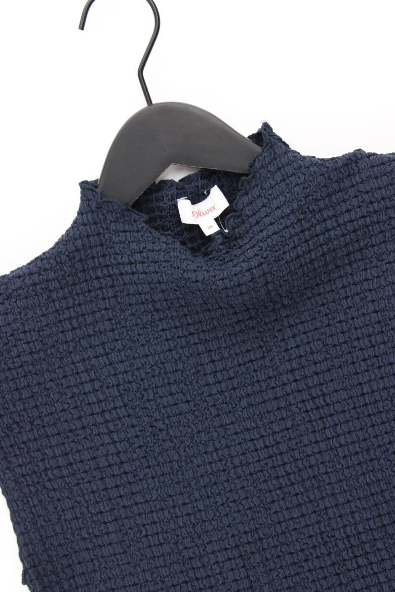 s.Oliver Kurzarmbluse Gr. 36 neuwertig blau aus Polyester - Image 2