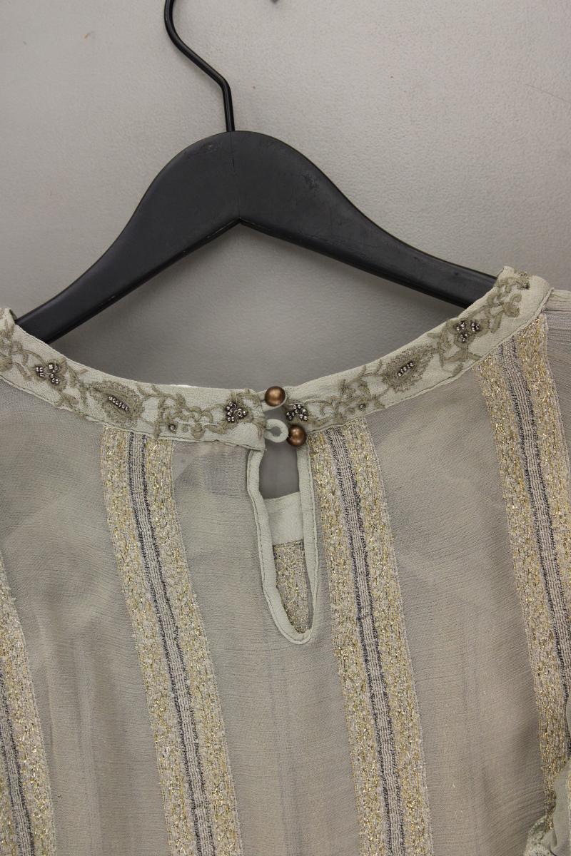NKN Nekane Chiffonbluse Gr. S neu mit Etikett 3/4 Ärmel grün aus Viskose - Image 3