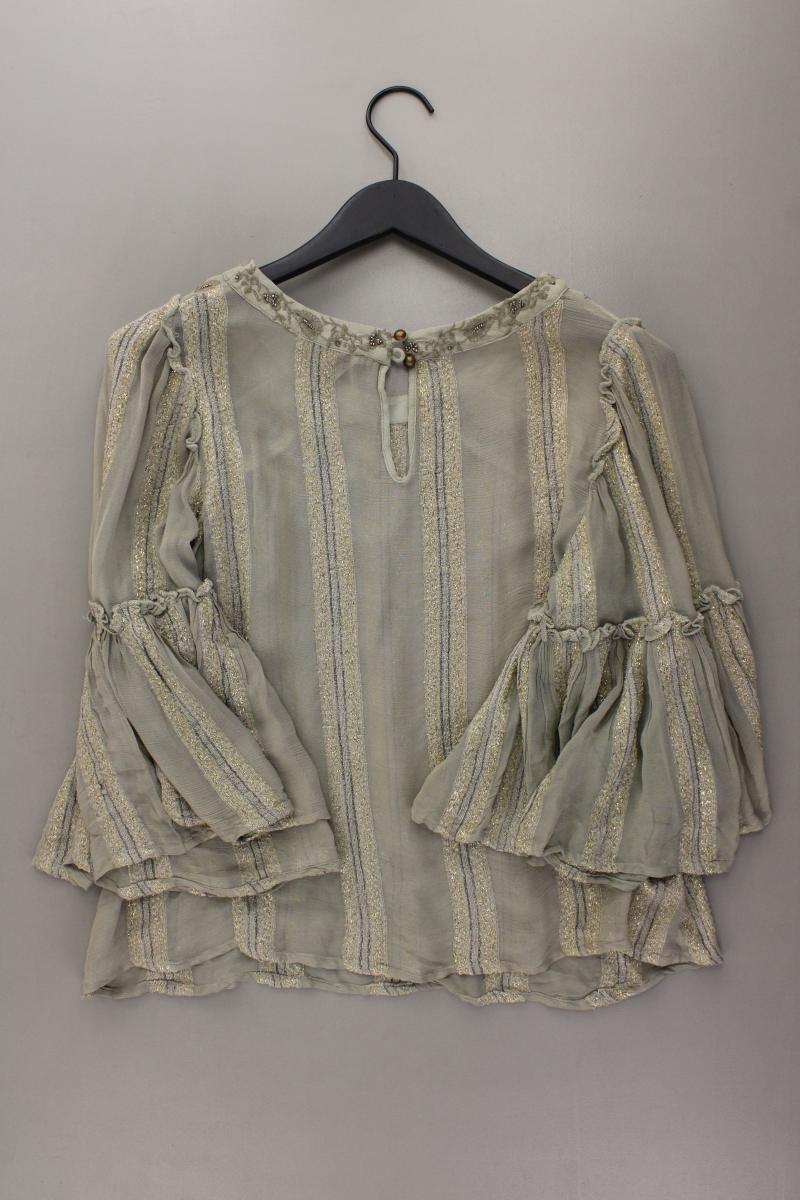 NKN Nekane Chiffonbluse Gr. S neu mit Etikett 3/4 Ärmel grün aus Viskose - Image 4