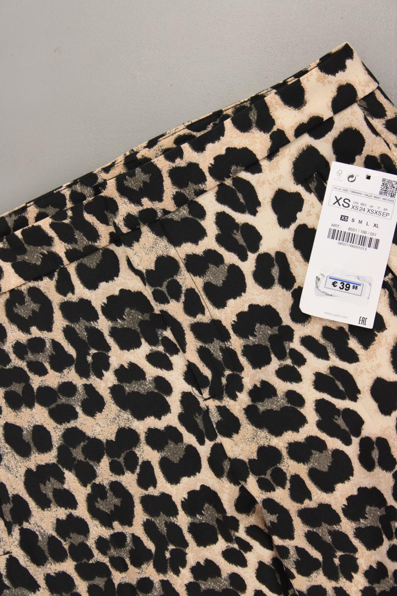 Zara Stoffhose Gr. XS mit Tierdruck neu mit Etikett Neupreis: 39,95€! braun - Image 2