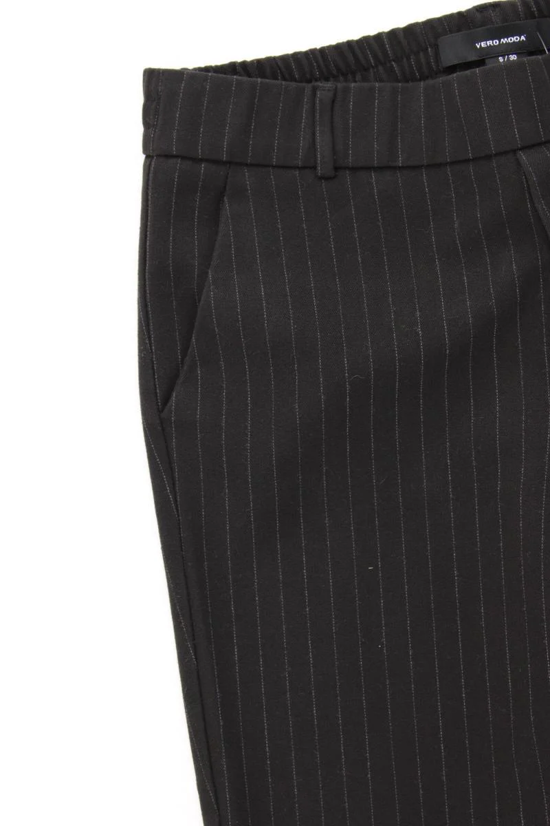 Vero Moda Stoffhose Gr. S/L30 gestreift grau aus Polyester - Image 3