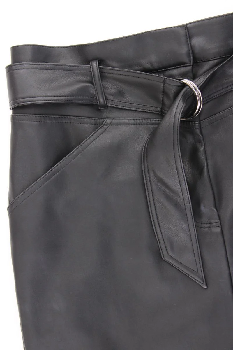 H&M Kunstlederrock Gr. 42 schwarz aus Polyester - Image 3
