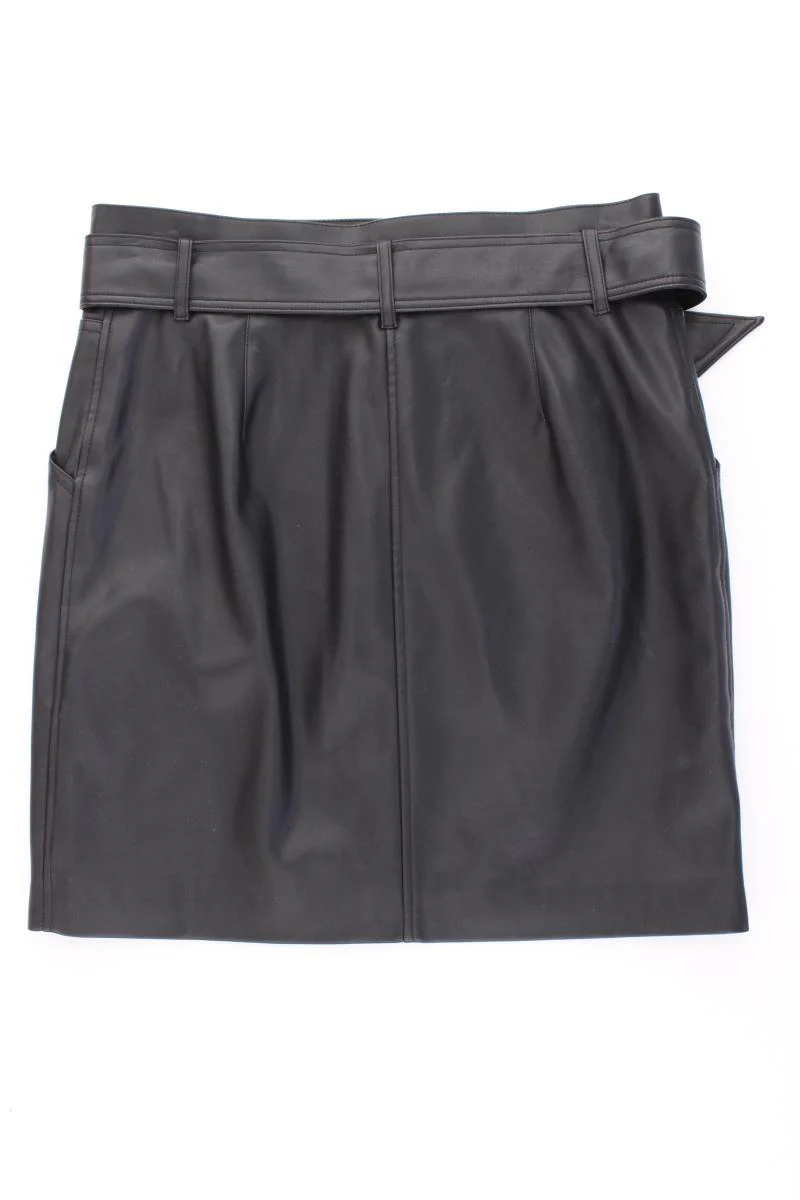 H&M Kunstlederrock Gr. 42 schwarz aus Polyester - Image 4