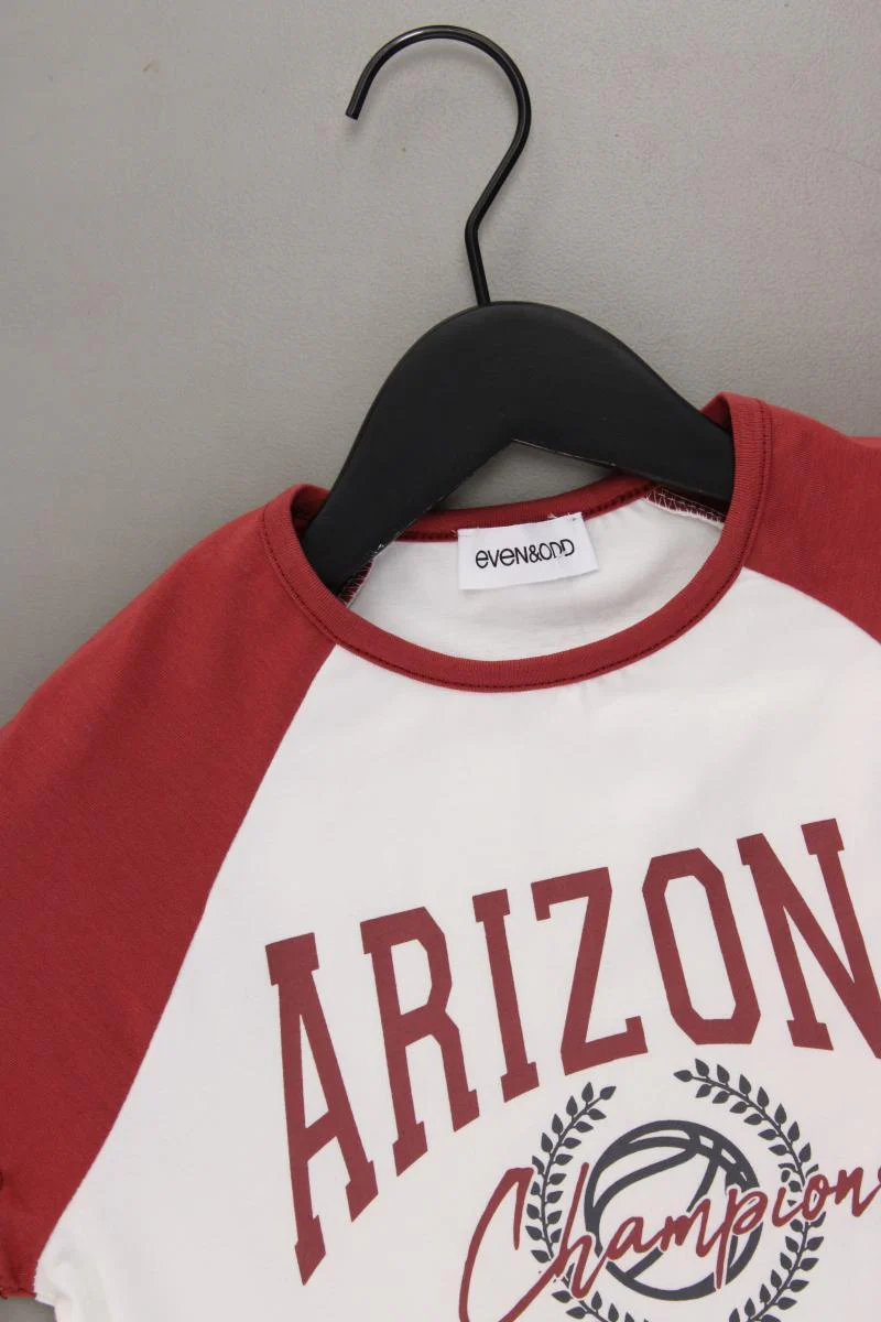 Even & Odd Cropped Shirt Gr. M neuwertig Kurzarm rot aus Baumwolle - Image 2