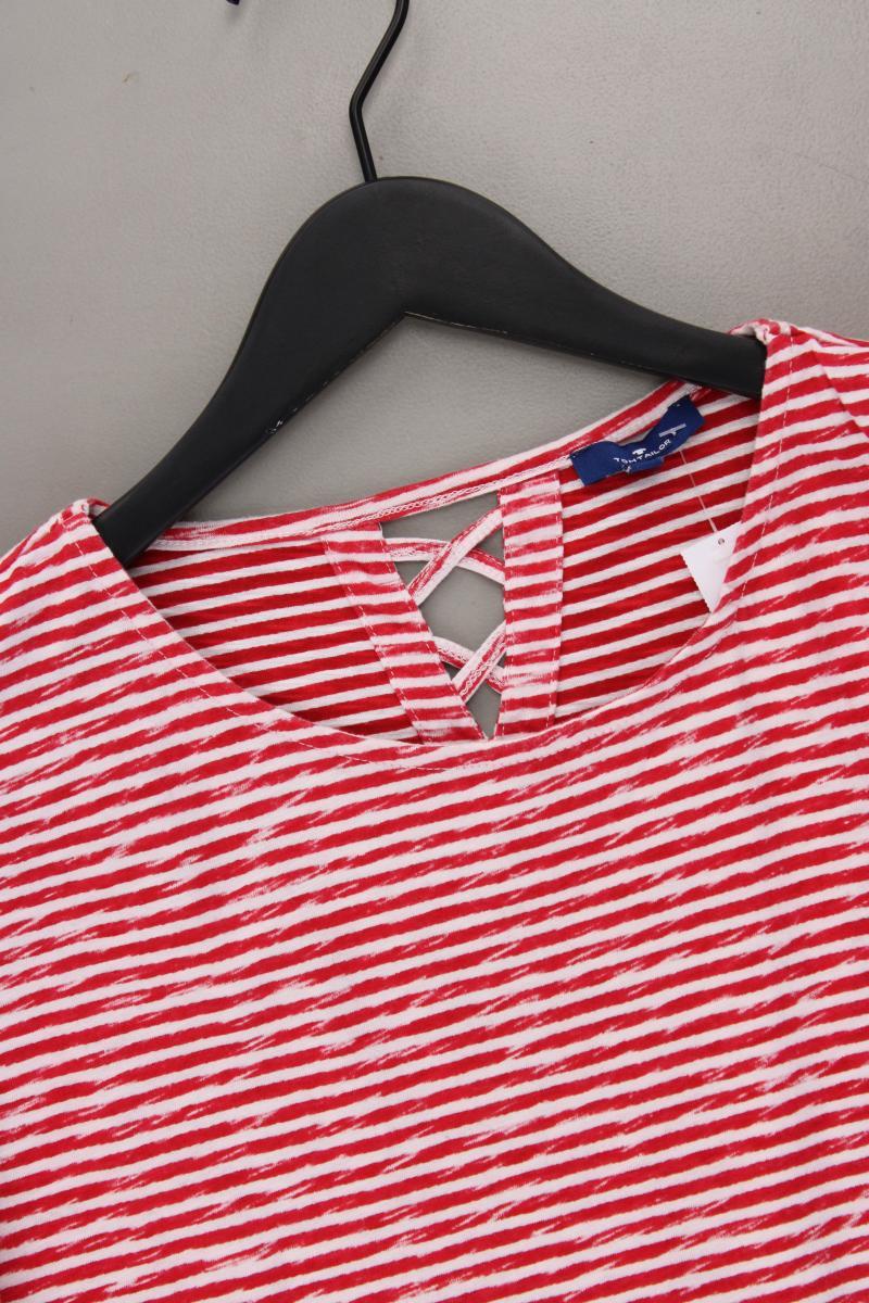 Tom Tailor Ringelshirt Gr. M gestreift Kurzarm rot aus Baumwolle - Image 2