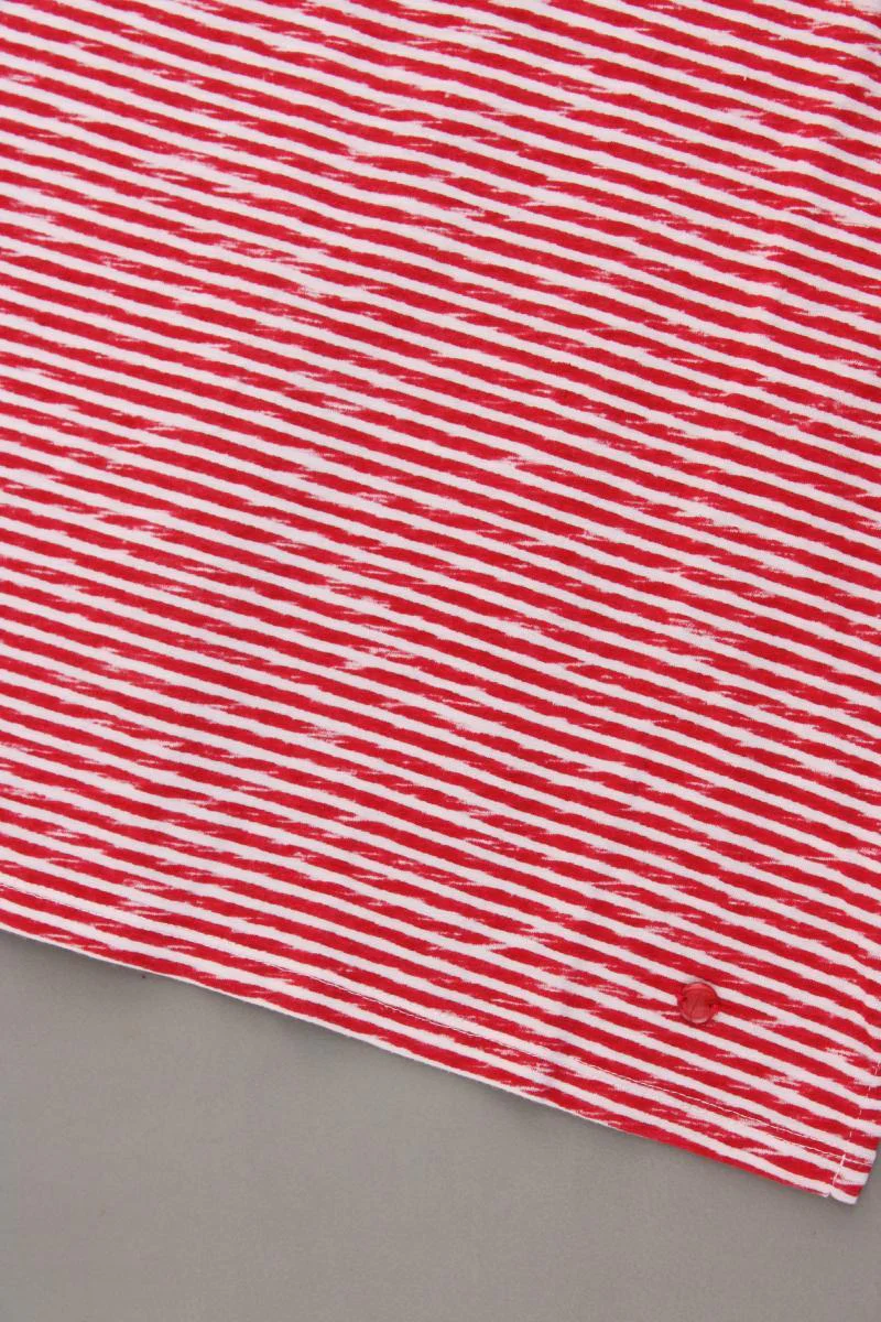Tom Tailor Ringelshirt Gr. M gestreift Kurzarm rot aus Baumwolle - Image 3