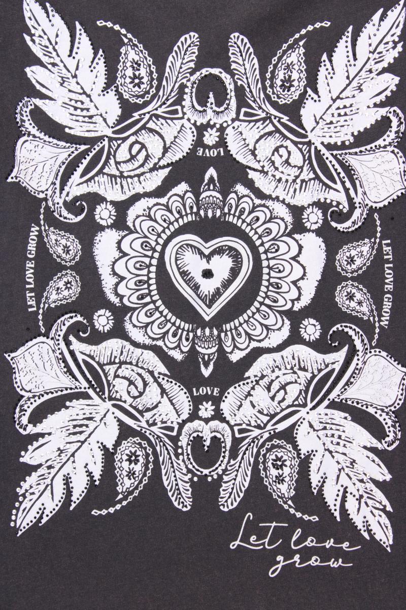 Street One Printshirt Gr. 48 Kurzarm grau - Image 3
