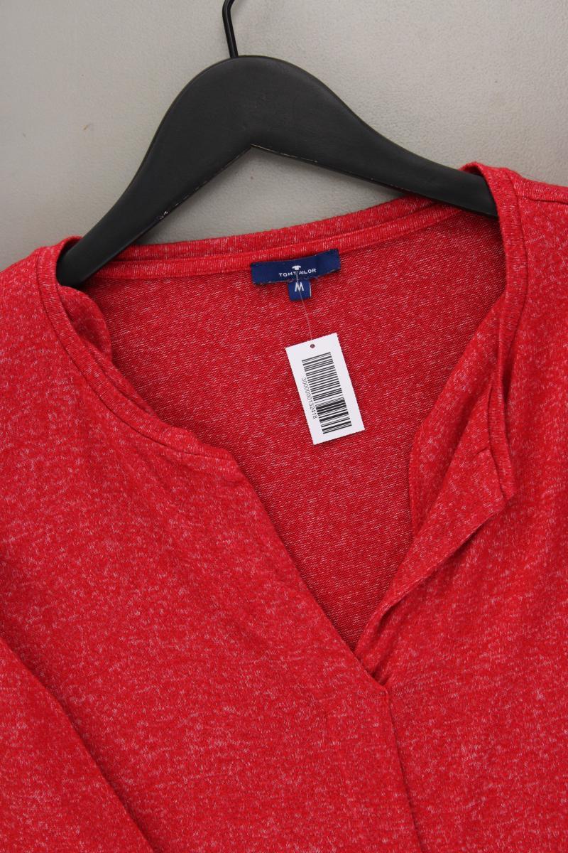 Tom Tailor Shirt mit V-Ausschnitt Gr. M Langarm rot aus Viskose - Image 2