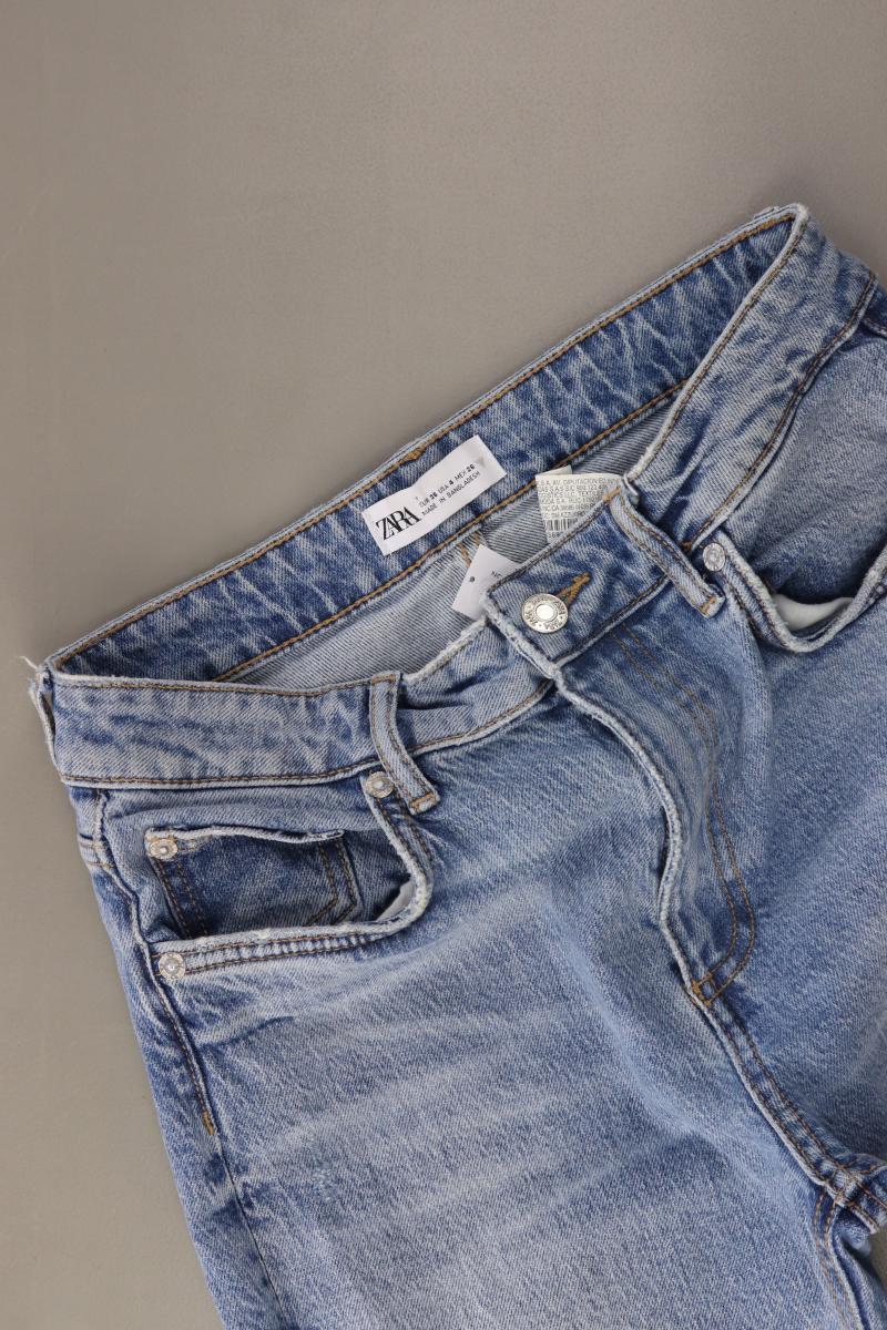 Zara Straight Jeans Gr. 36 blau aus Baumwolle - Image 2
