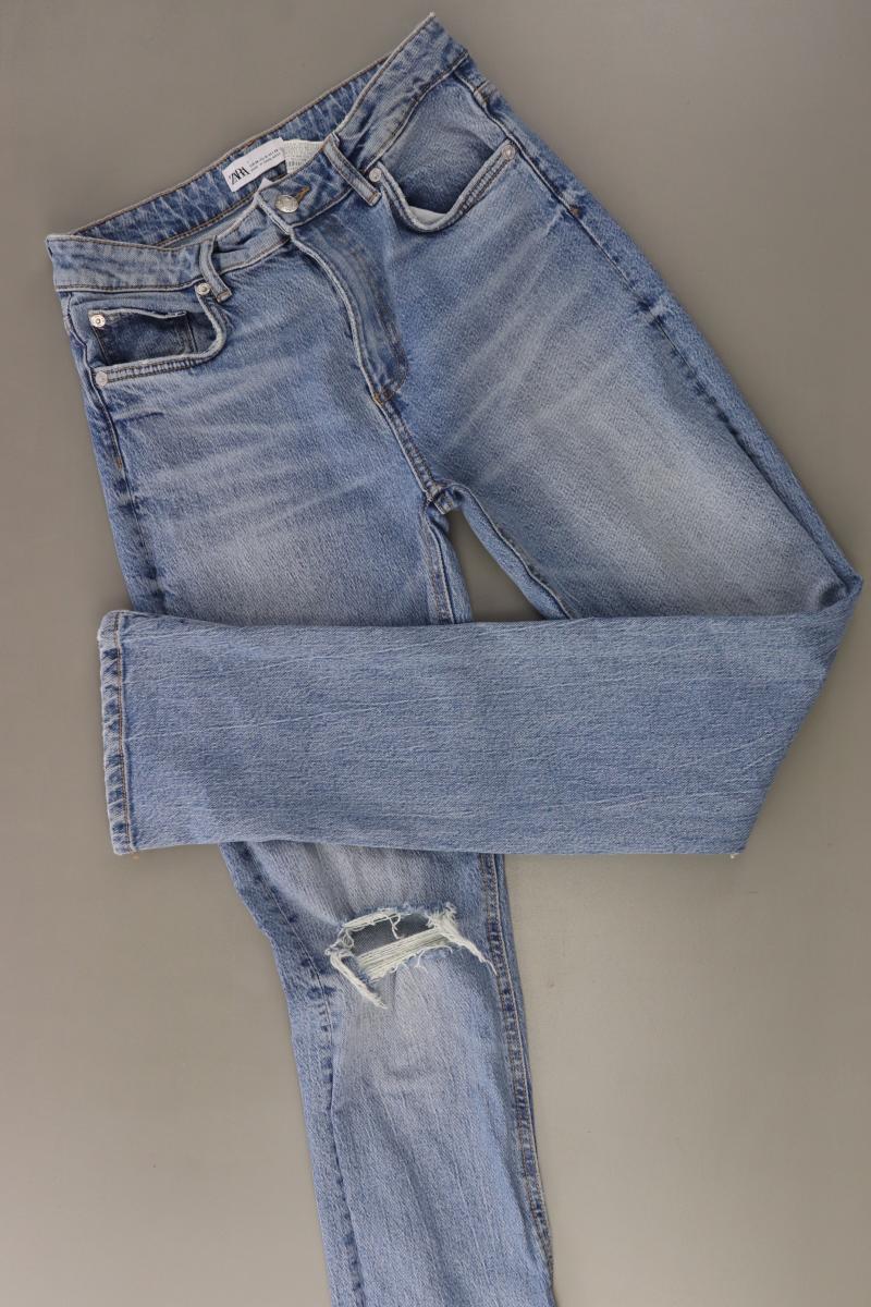 Zara Straight Jeans Gr. 36 blau aus Baumwolle - Image 3
