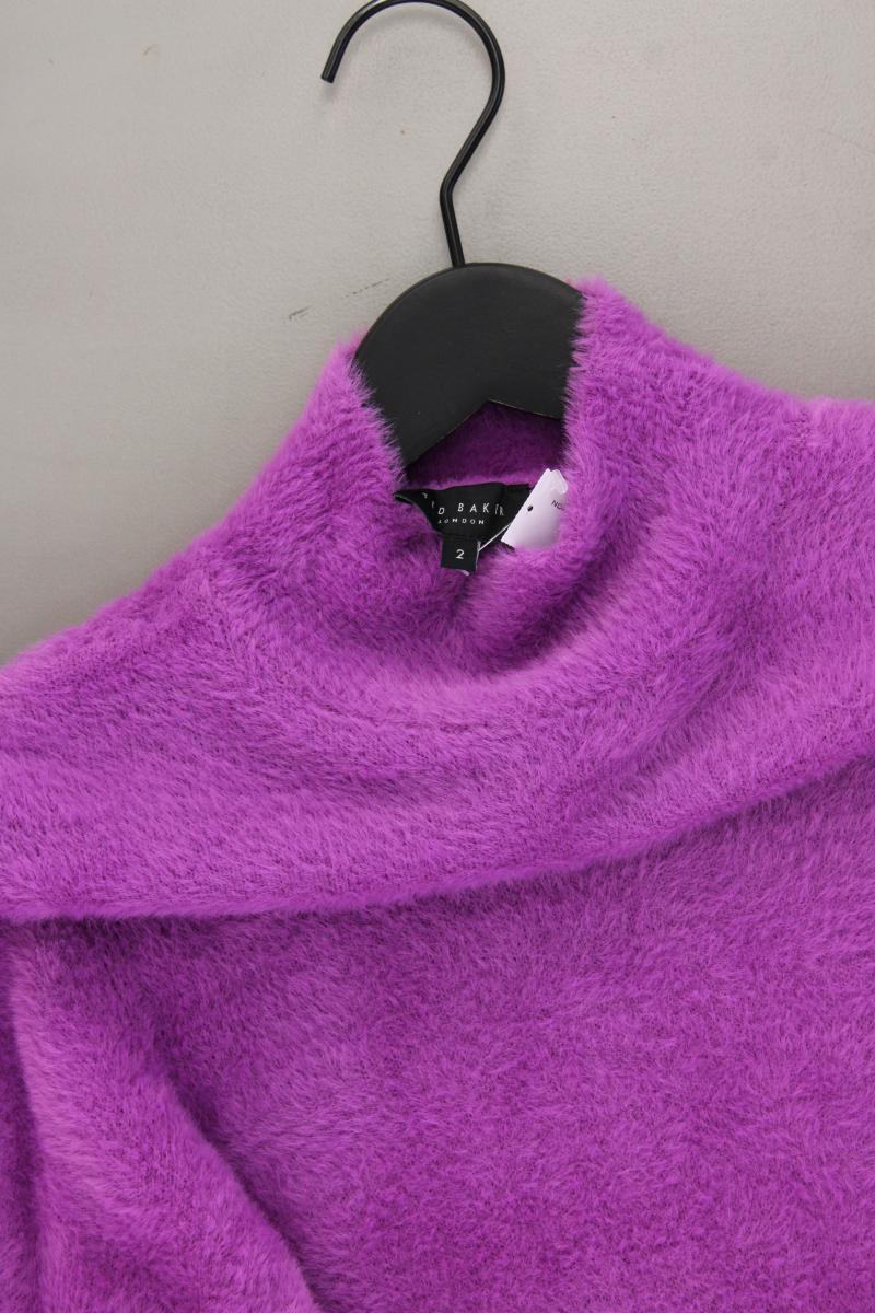 Ted Baker Feinstrickpullover Gr. 36 neuwertig lila aus Polyamid - Image 2