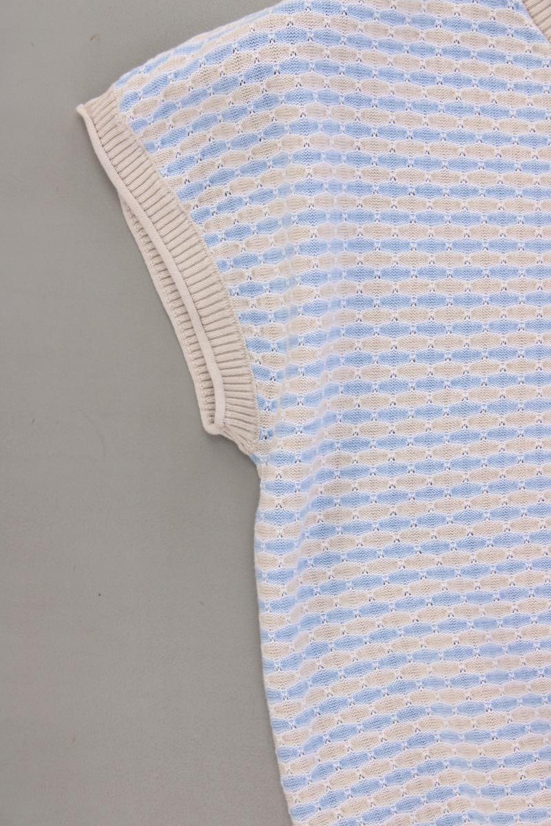 Free/Quent Strickshirt Gr. XS Kurzarm blau aus Baumwolle - Image 3