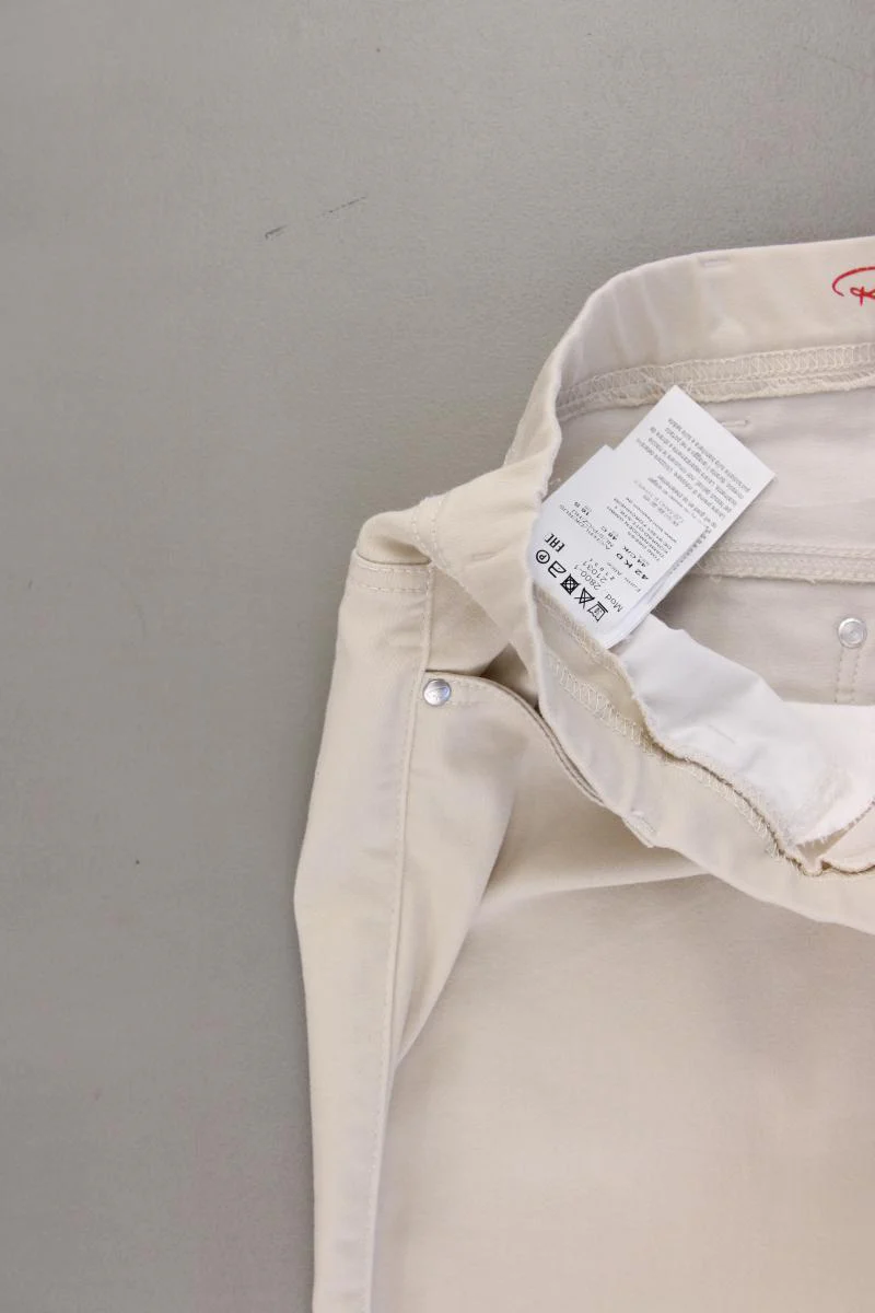TONI Stretchhose Gr. 42 creme aus Baumwolle - Image 3