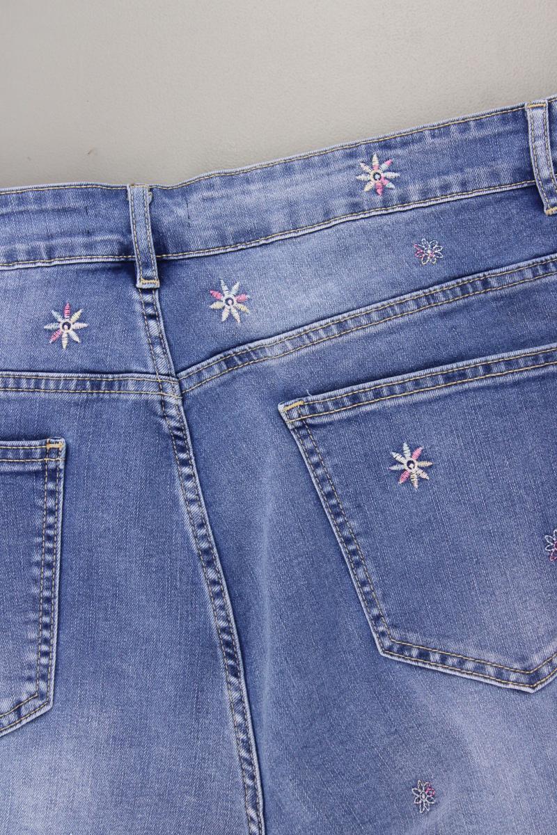 Cassis & Paprika Regular Jeans Gr. 54 mit Blumenmuster neuwertig blau - Image 3