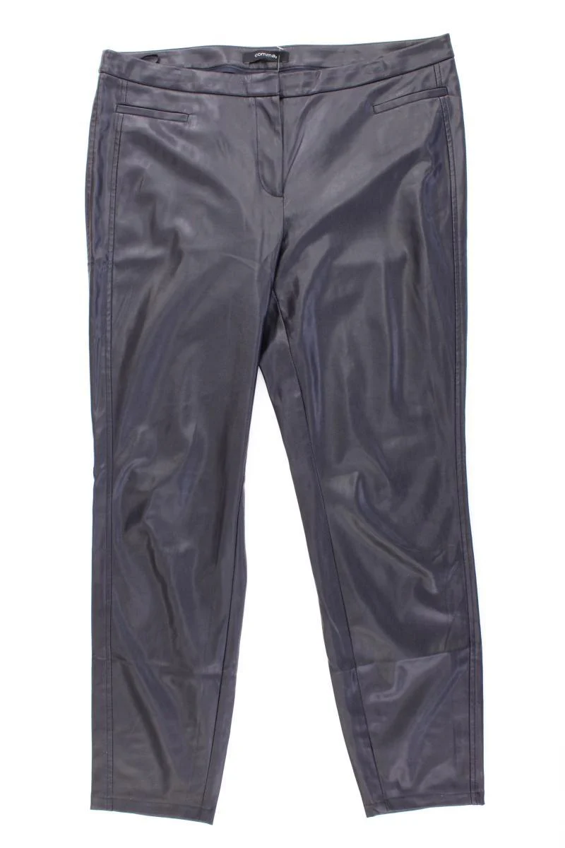 comma, Kunstlederhose Gr. 42 schwarz aus Polyester