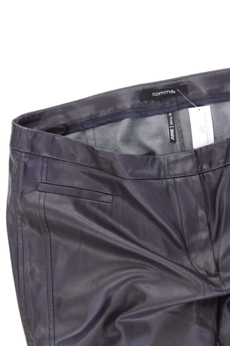 comma, Kunstlederhose Gr. 42 schwarz aus Polyester - Image 2