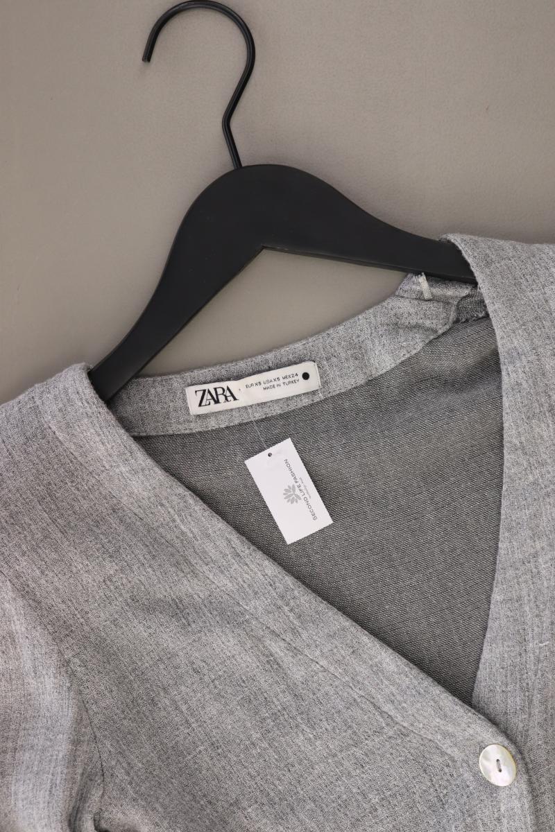 Zara Regular Bluse Gr. S 3/4 Ärmel grau aus Viskose - Image 2