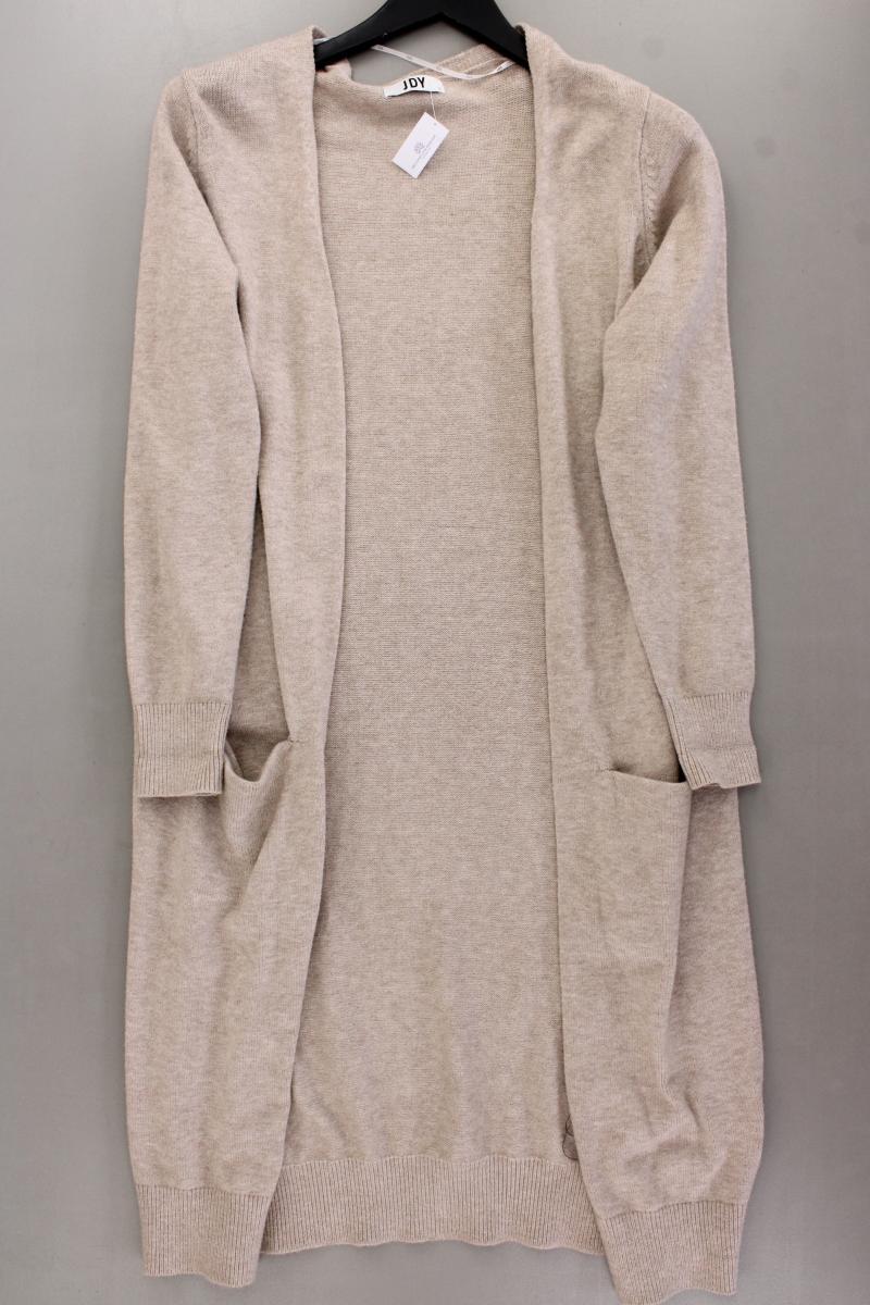 Jacqueline de Yong Strickjacke Gr. L neuwertig Langarm creme aus Viskose
