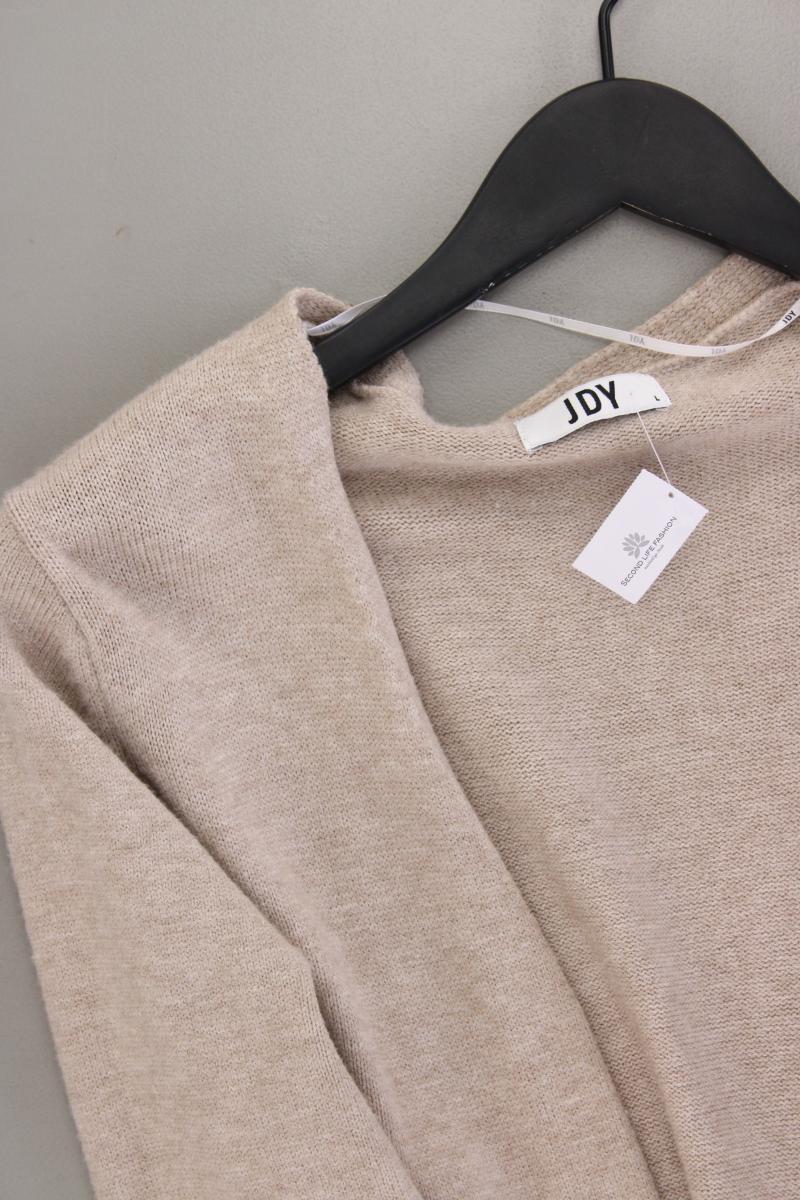 Jacqueline de Yong Strickjacke Gr. L neuwertig Langarm creme aus Viskose - Image 2