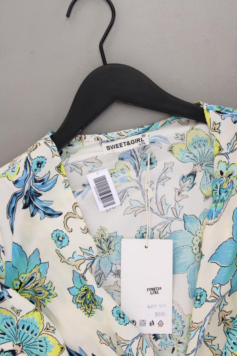 Classic Bluse Gr. L/XL mit Blumenmuster neu mit Etikett Neupreis: 49,9€! blau - Image 2