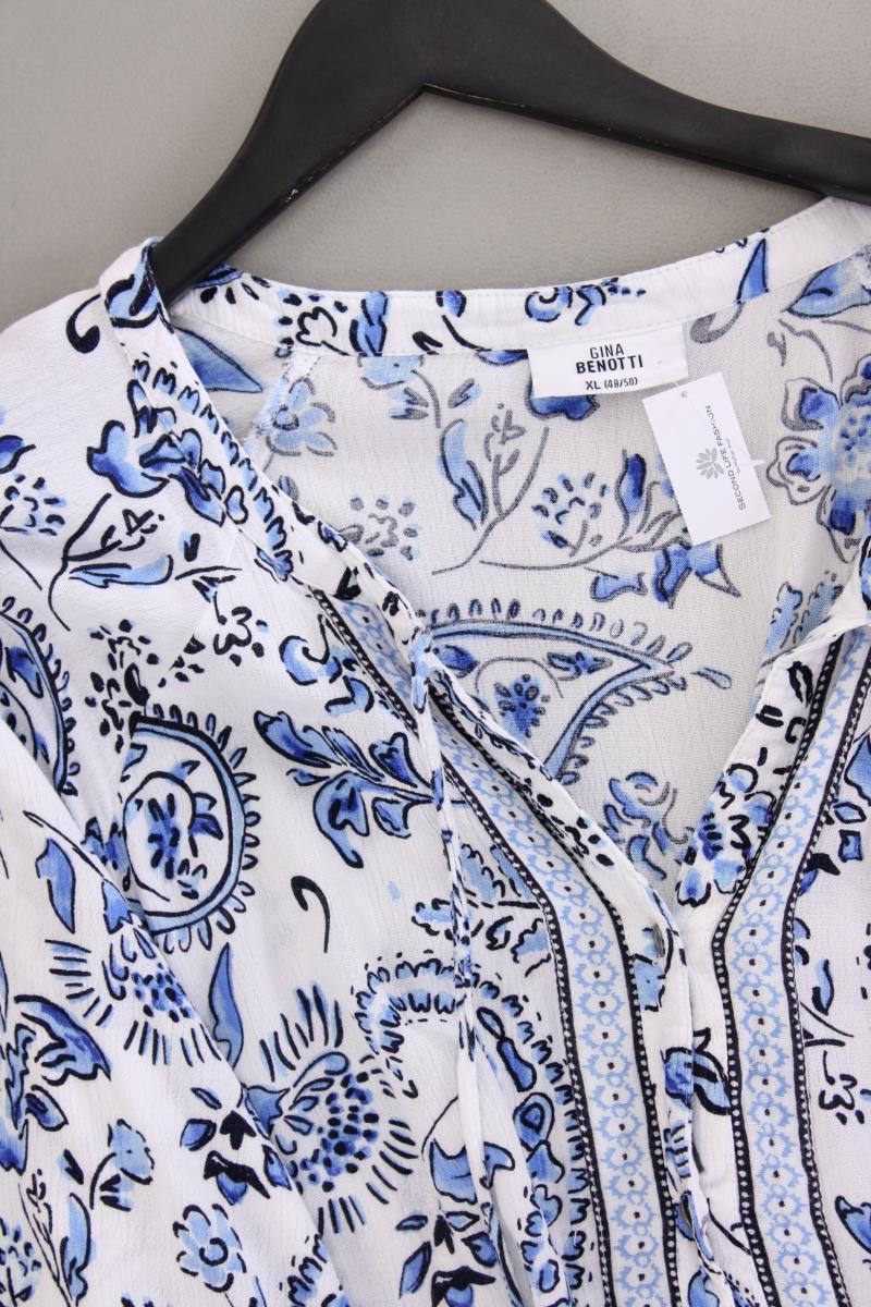 Gina Benotti Kleid Gr. 48/50 mit Paisleymuster 3/4 Ärmel blau - Image 2
