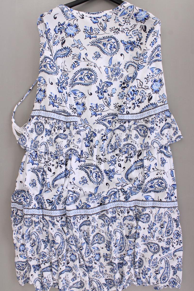 Gina Benotti Kleid Gr. 48/50 mit Paisleymuster 3/4 Ärmel blau - Image 4