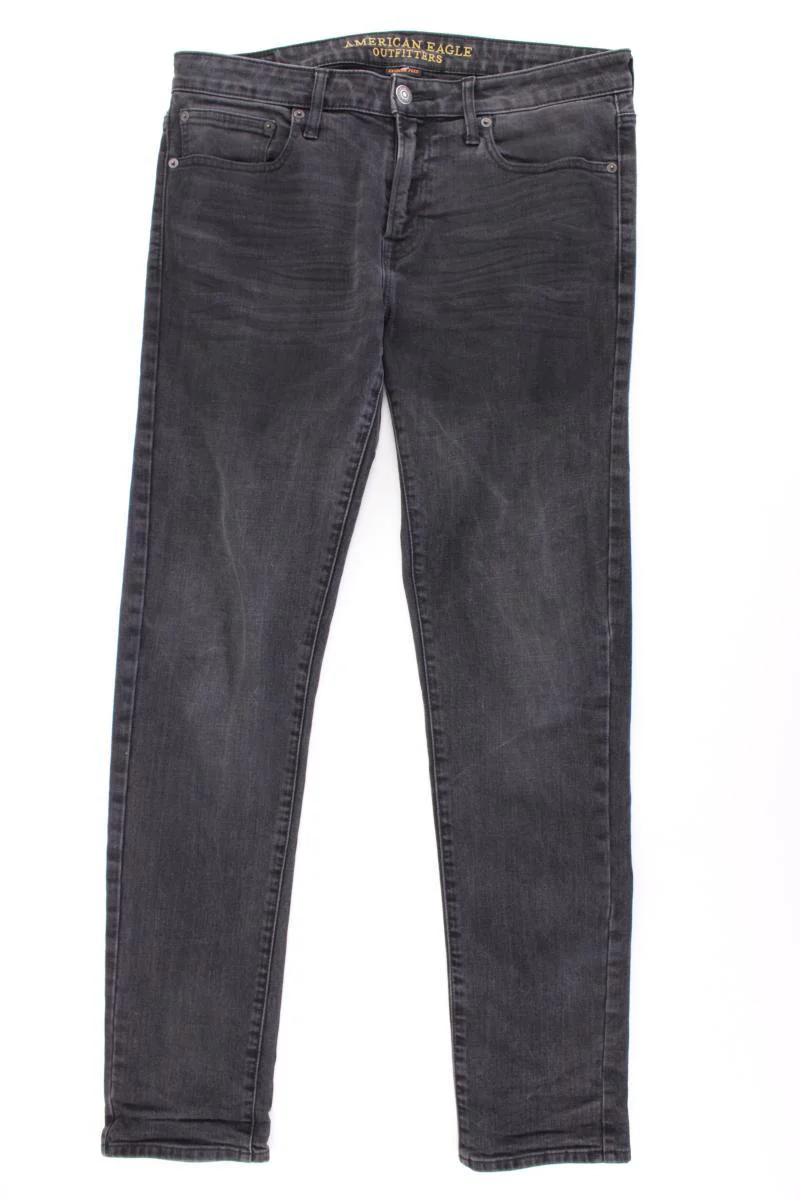American Eagle Outfitters Straight Jeans für Herren Gr. L grau