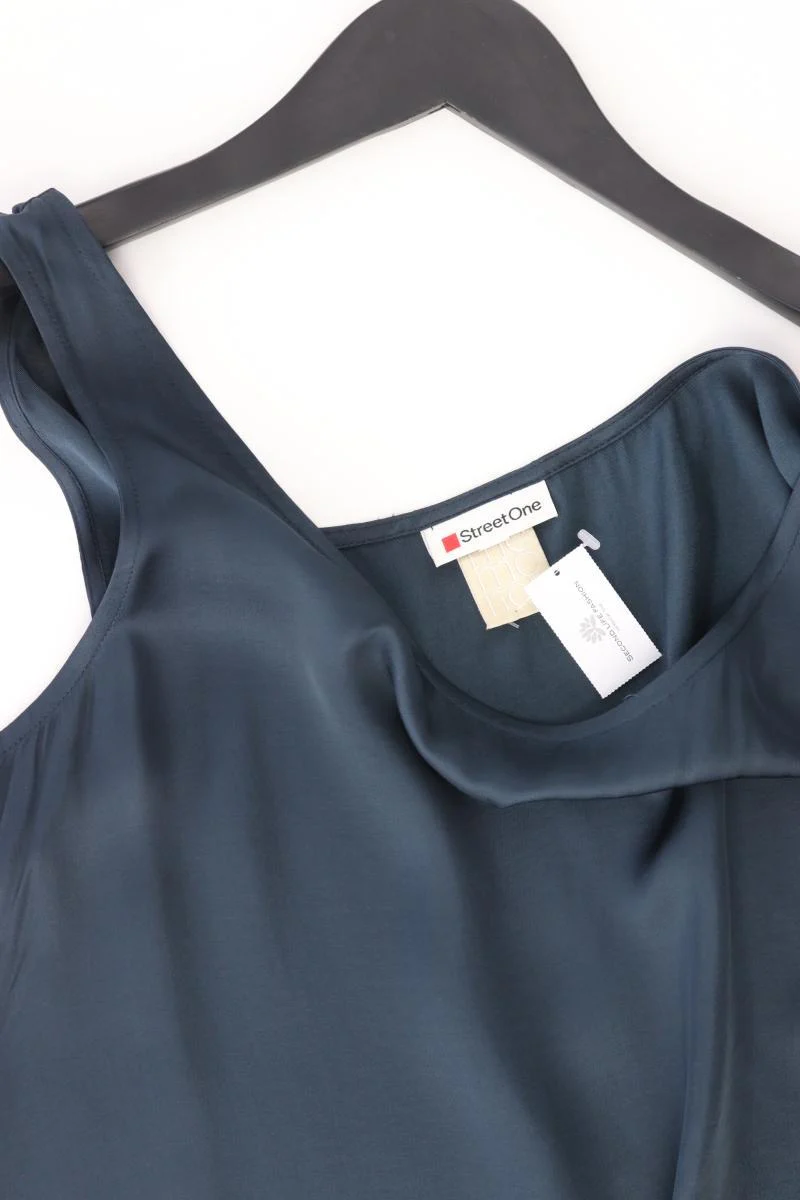 Street One Satintop Gr. 44 neuwertig blau aus Viskose - Image 2