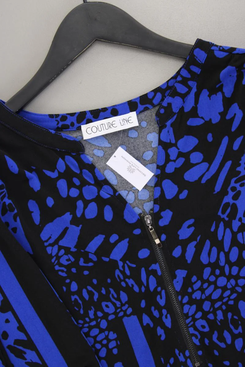 Couture Line Shirt mit V-Ausschnitt Gr. 50 neuwertig Langarm blau aus Polyester - Image 2