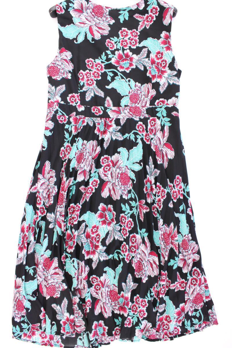 sheego Midikleid Gr. 48 mit Blumenmuster neuwertig Ärmellos schwarz - Image 4