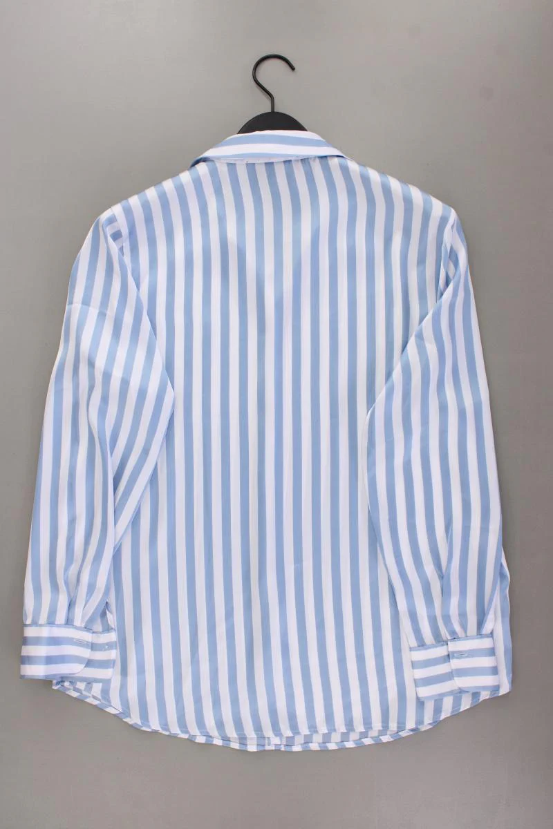 Via Cortesa Langarmbluse Gr. 44 gestreift neuwertig blau aus Polyester - Image 4