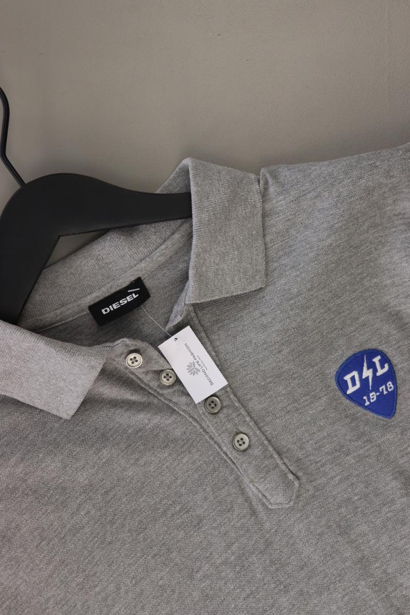 Diesel Poloshirt für Herren Gr. L Kurzarm grau aus Baumwolle - Image 2