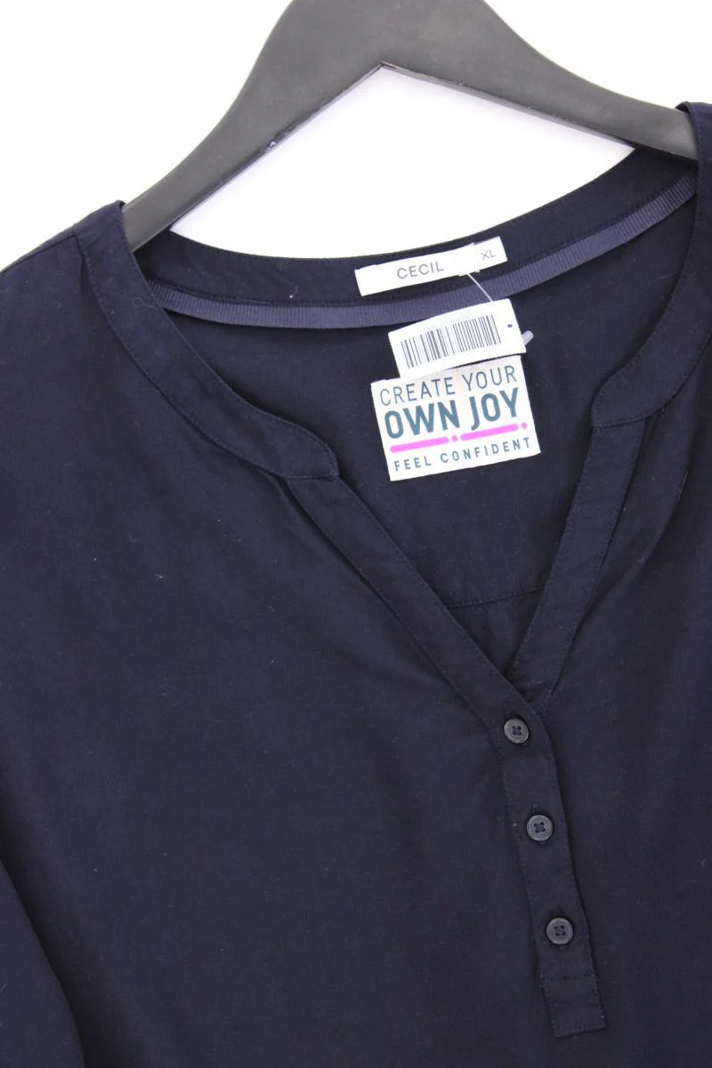 Cecil Classic Bluse Gr. XL 3/4 Ärmel blau aus Viskose - Image 2