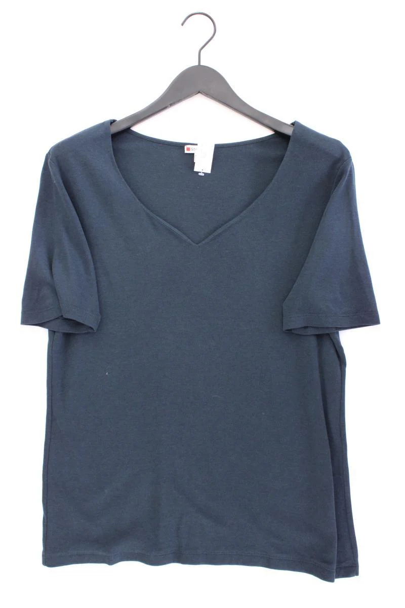 Street One Shirt mit V-Ausschnitt Gr. 44 Kurzarm grün