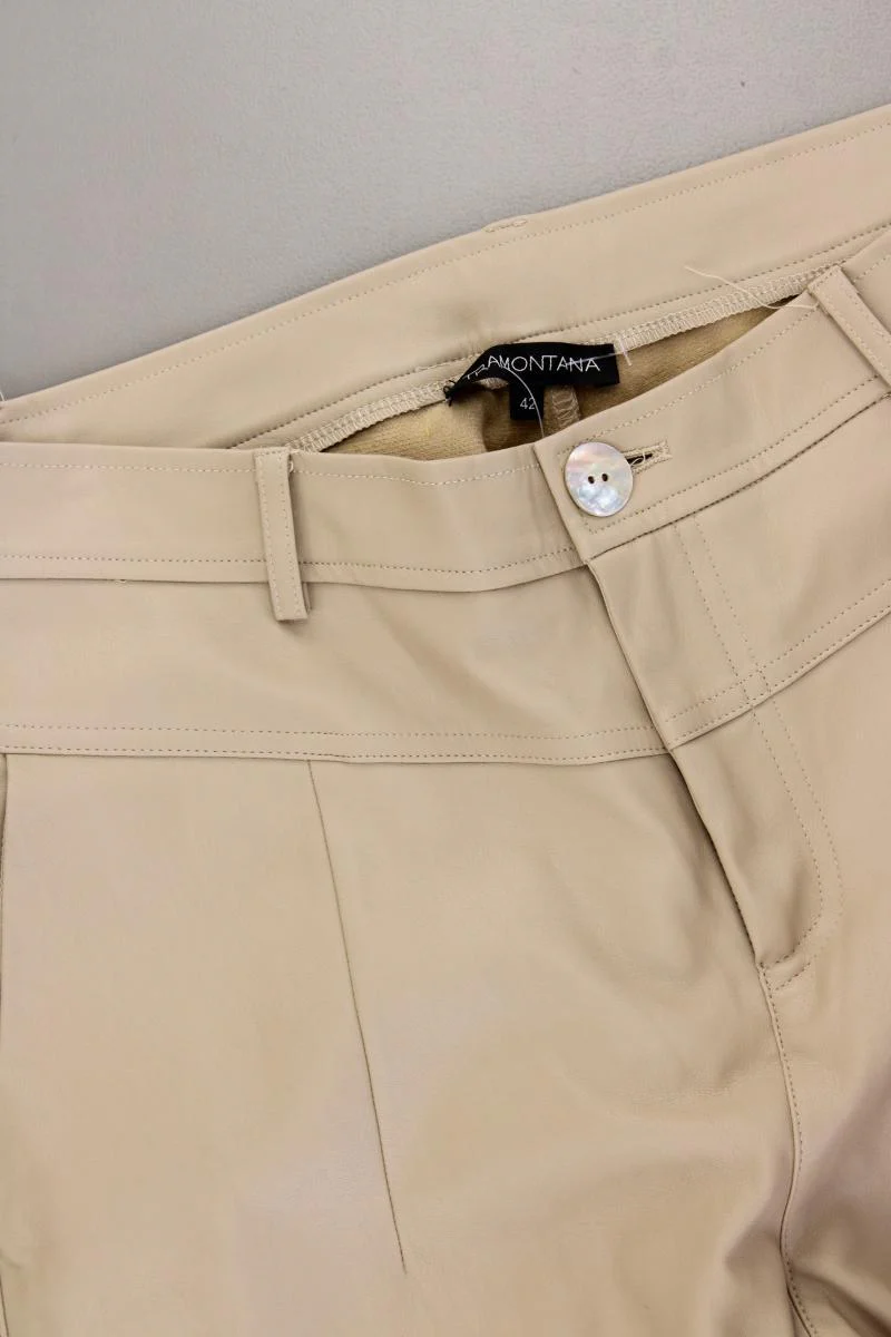 Tramontana Kunstlederhose Gr. 42 creme aus Polyurethan - Image 2