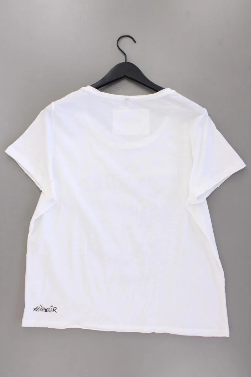 Hang Wear Wander Woman Shirt Gr. XXXL Kurzarm mit Pailletten weiß aus Baumwolle - Image 4