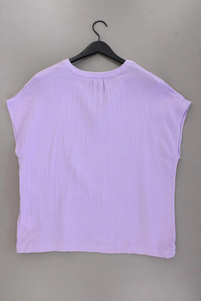 Street One Bluse Fliederfarben Gr. 42 Kurzarm lila aus Baumwolle - Image 4