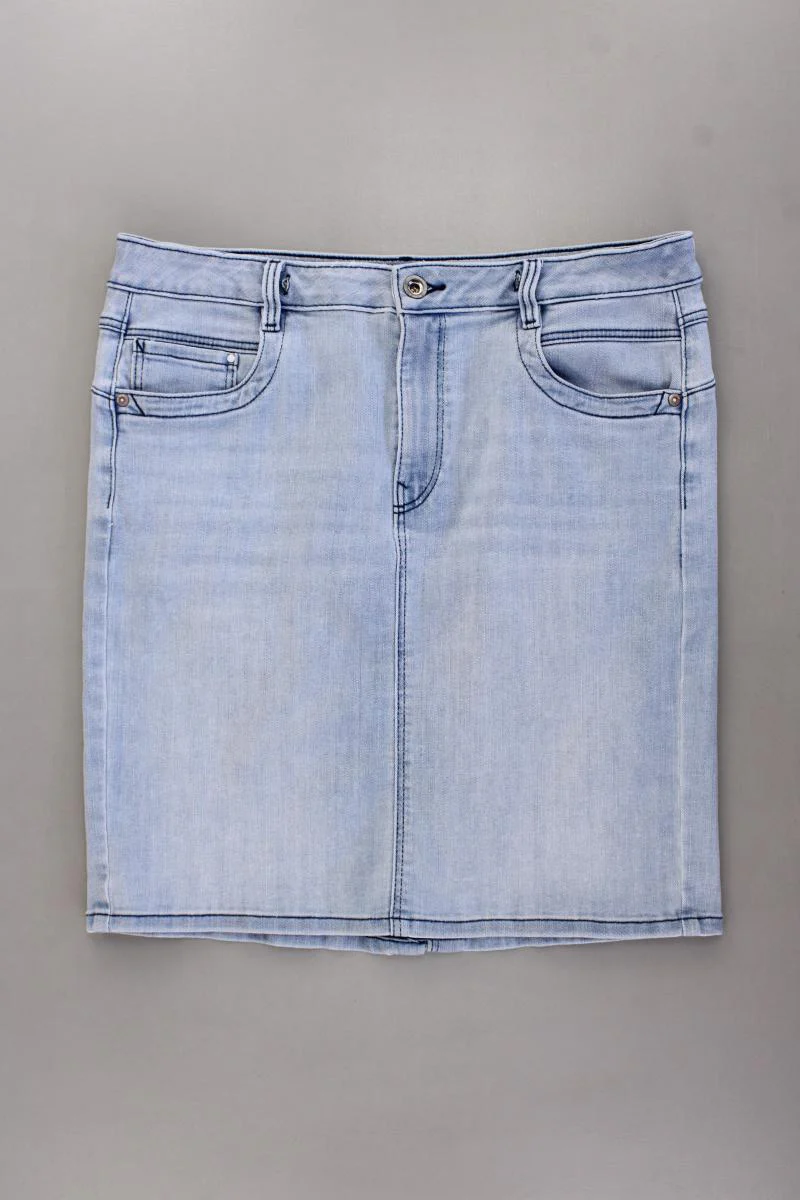 Tom Tailor Jeansrock Gr. 42 blau aus Baumwolle
