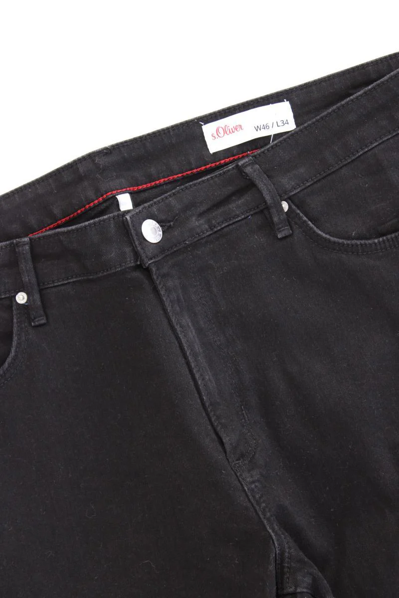 s.Oliver Skinny Jeans Gr. 46/L34 schwarz aus Baumwolle - Image 2