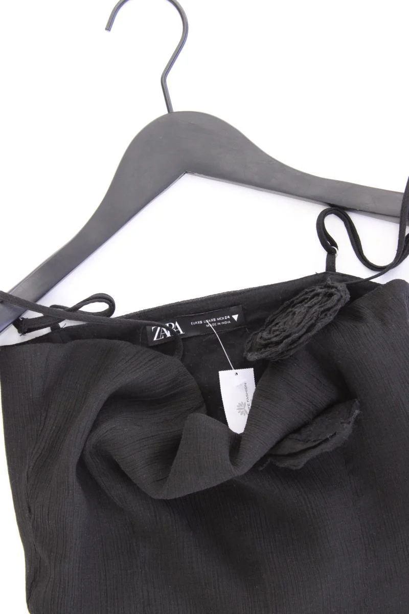 Zara Crop Top Gr. XS schwarz aus Polyester - Image 2
