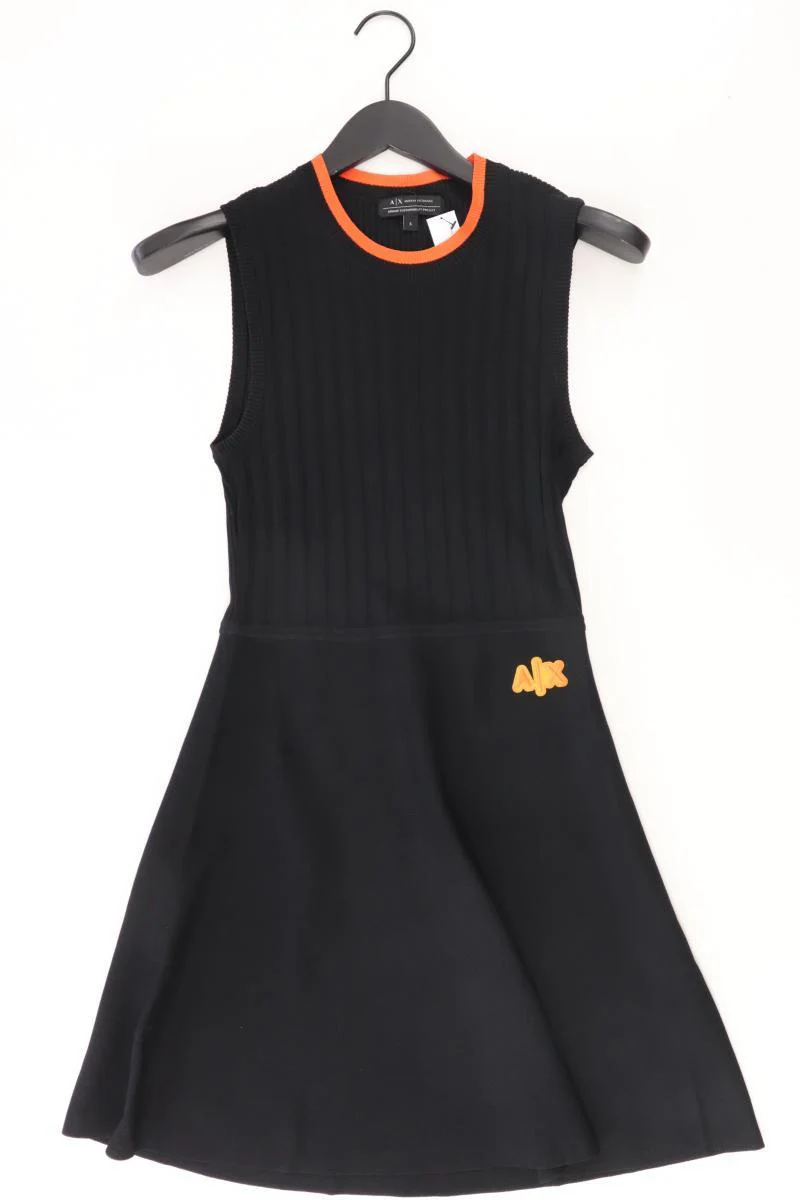 Armani Exchange Strickkleid Gr. S Ärmellos schwarz aus Viskose