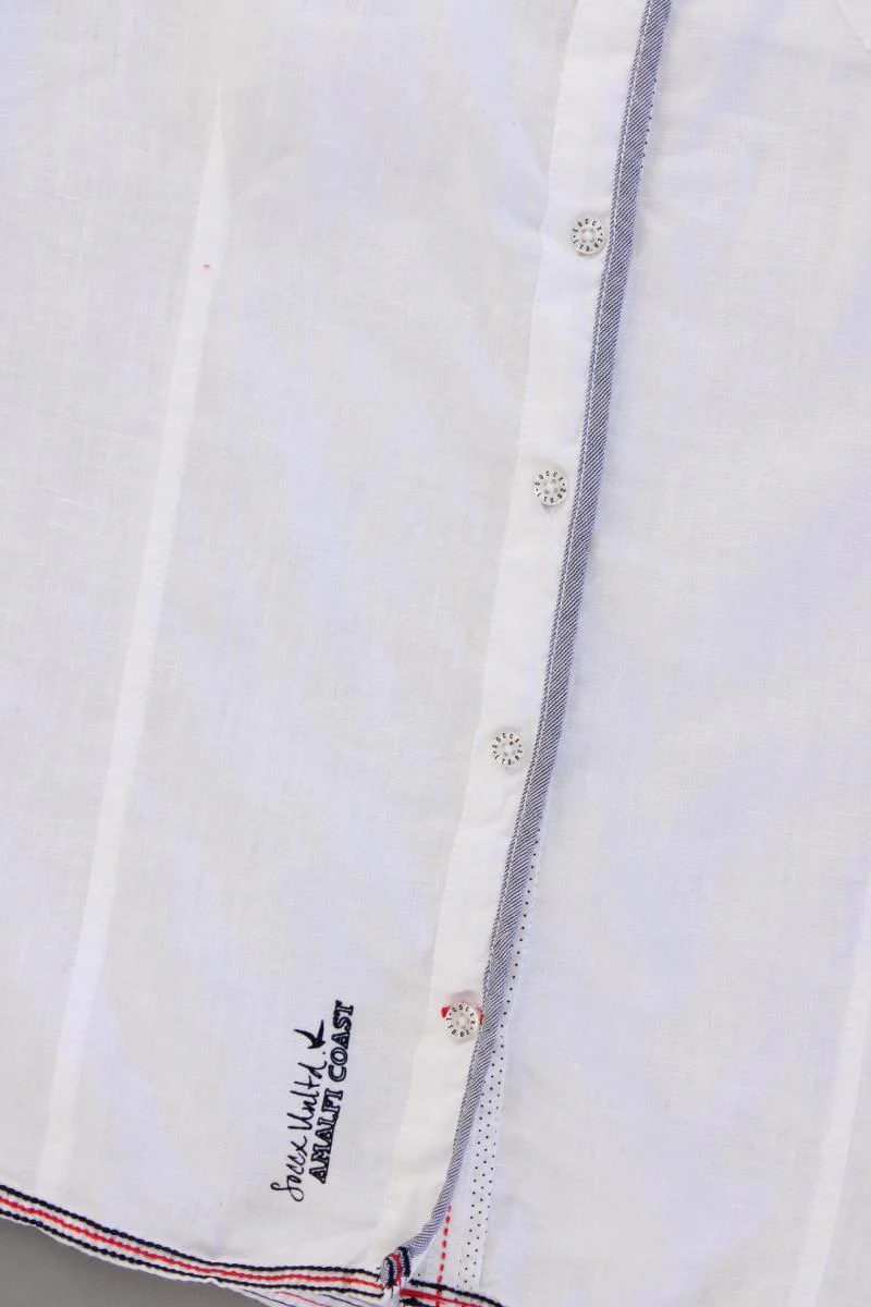 Soccx Leinenbluse Gr. XL Kurzarm weiß - Image 3