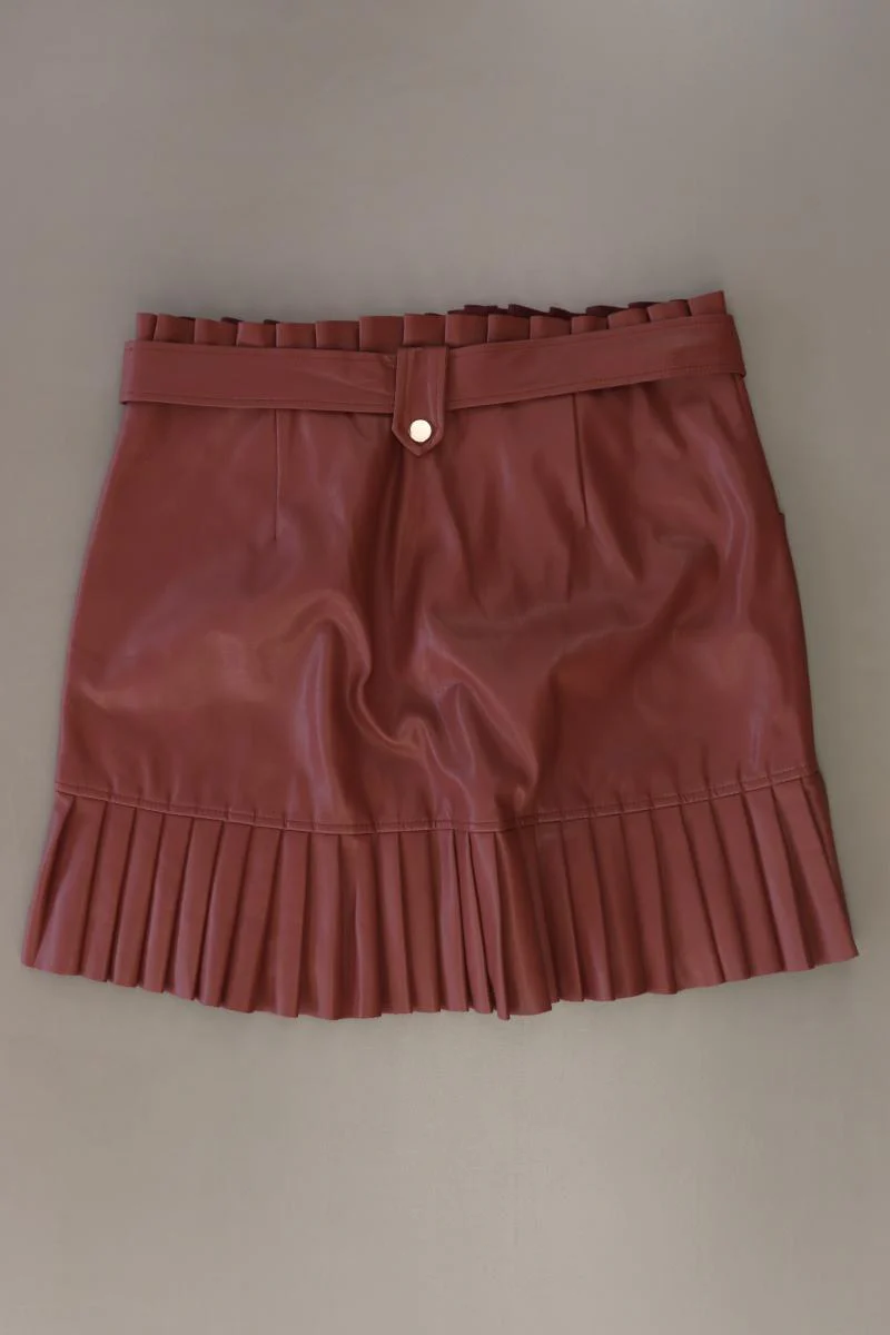 Zara Kunstlederrock Gr. L rot aus Polyacryl - Image 4