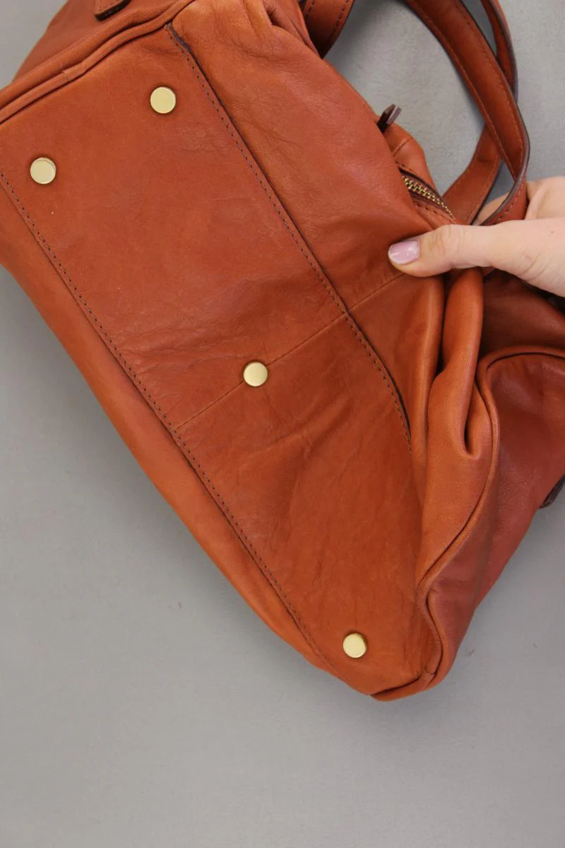 Bree Stockholm Bowling Bag Tasche braun aus Leder - Image 4