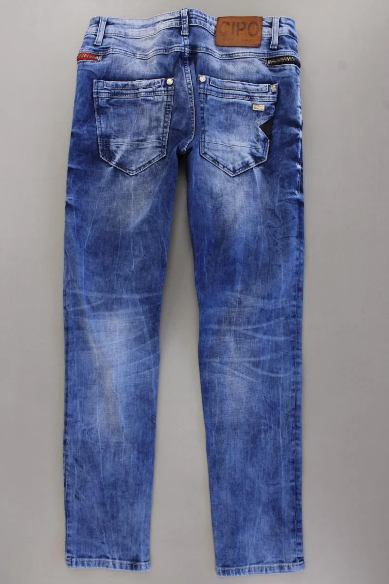 CIPO & BAXX Straight Jeans für Herren Gr. W32/L32 neuwertig blau aus Baumwolle - Image 4