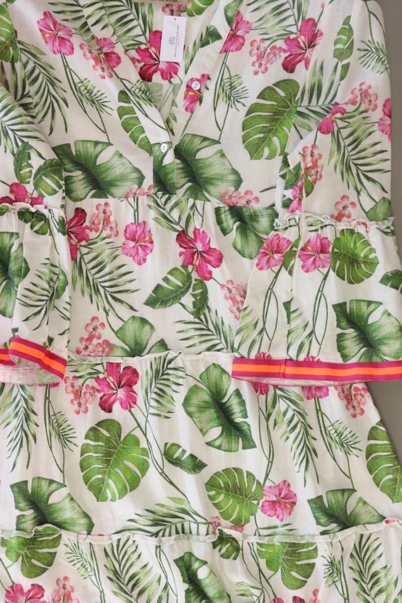 Smith & Soul Kleid mit Leinen Gr. XS mit Blumenmuster 3/4 Ärmel mehrfarbig - Image 3